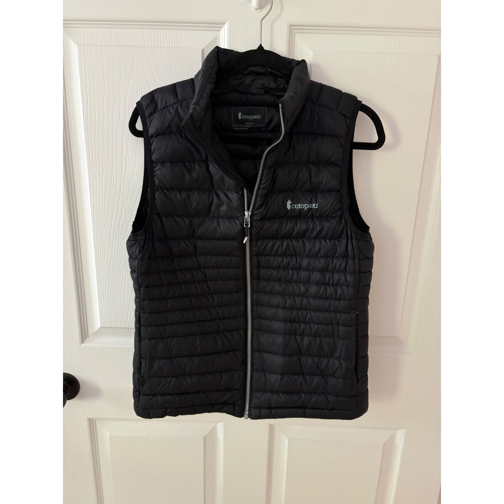 Cotopaxi Fuego Down Vest Womens Medium Black Puffer Full Zip Gear For Good